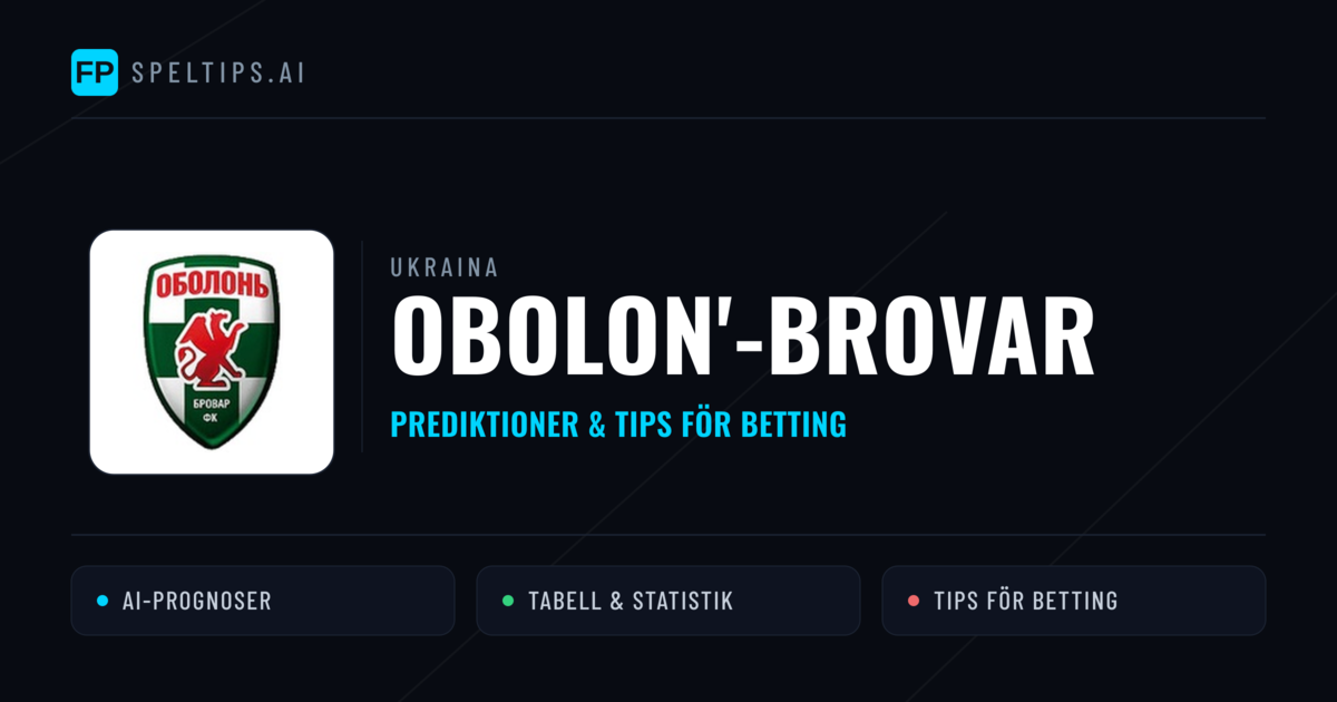 Obolon'-Brovar Prognoser & Statistik