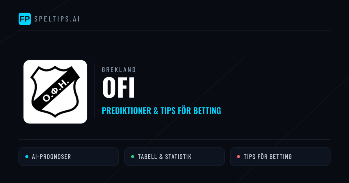 OFI Prognoser & Statistik