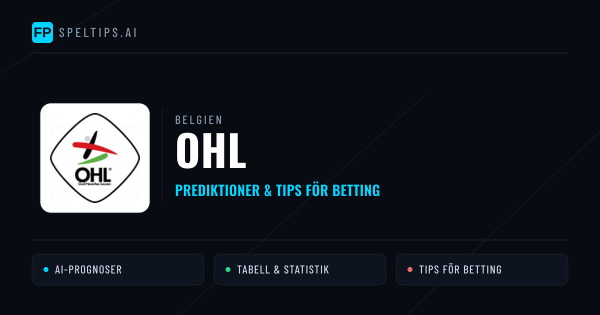 OHL Prognoser & Statistik