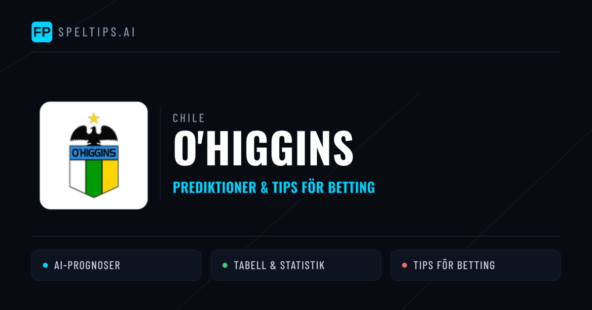 O'Higgins Prognoser & Statistik
