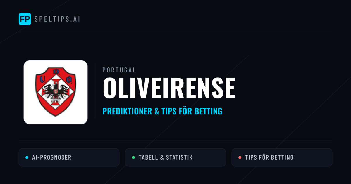 Oliveirense Prognoser & Statistik