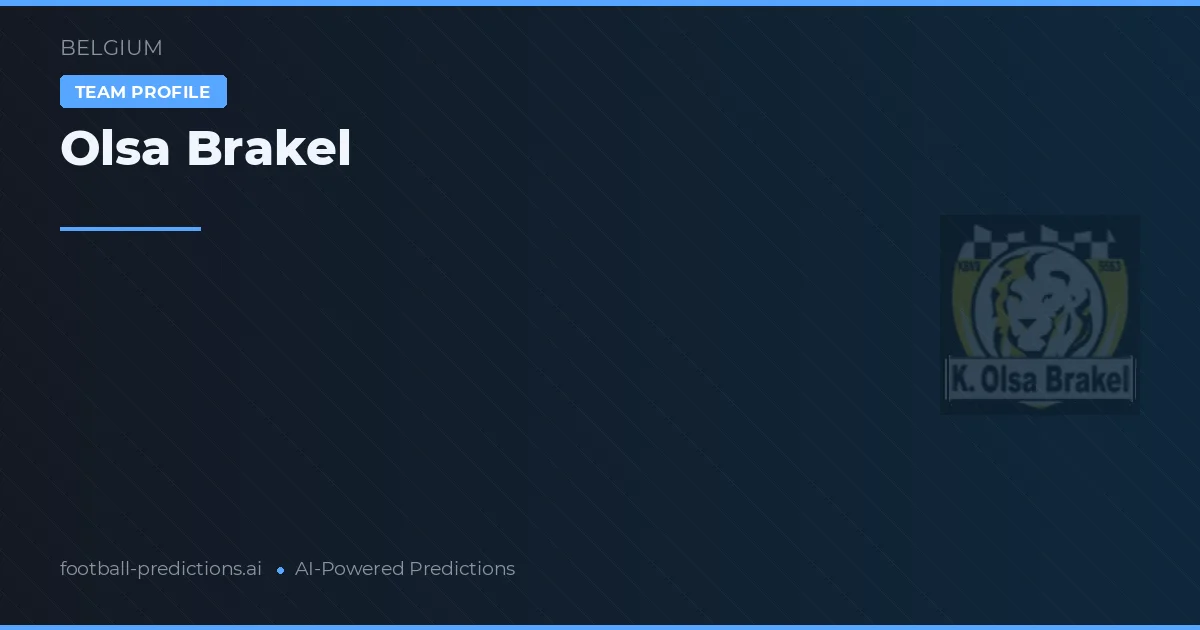 Olsa Brakel Prognoser & Statistik