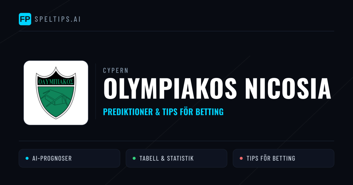 Olympiakos Nicosia Prognoser & Statistik