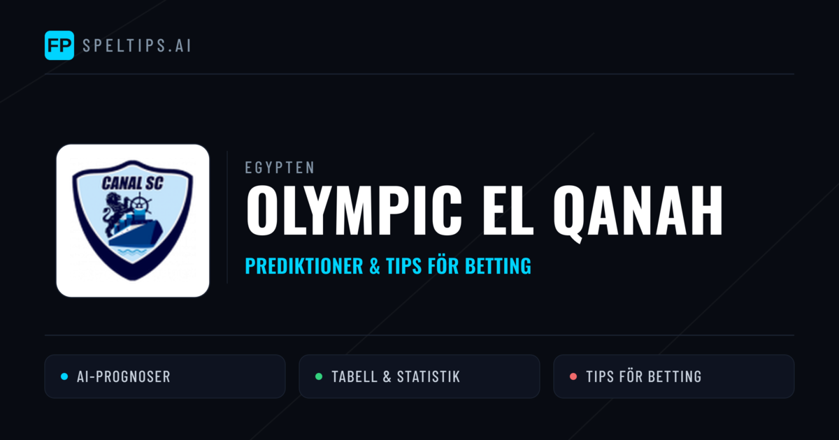 Olympic El Qanah Prognoser & Statistik