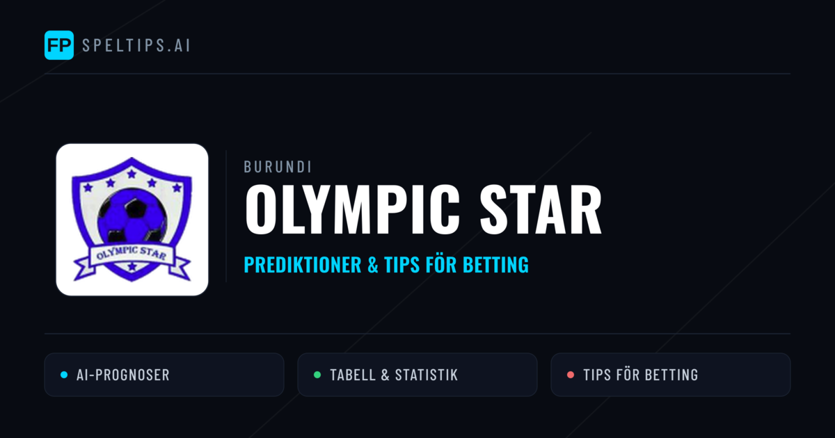 Olympic Star Prognoser & Statistik