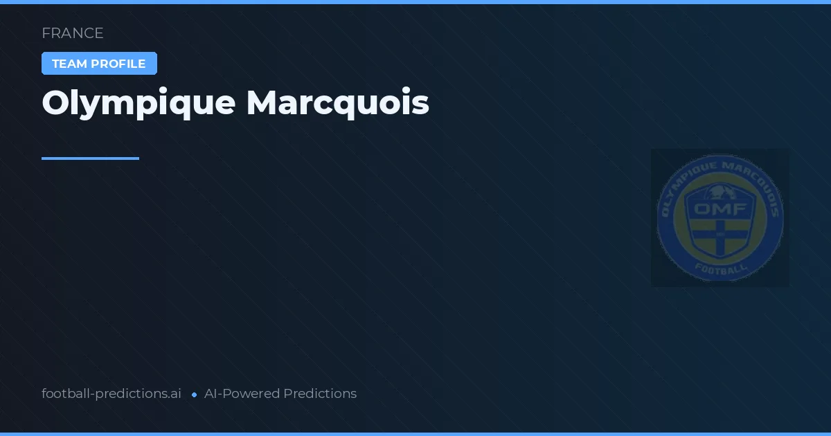 Olympique Marcquois Prognoser & Statistik