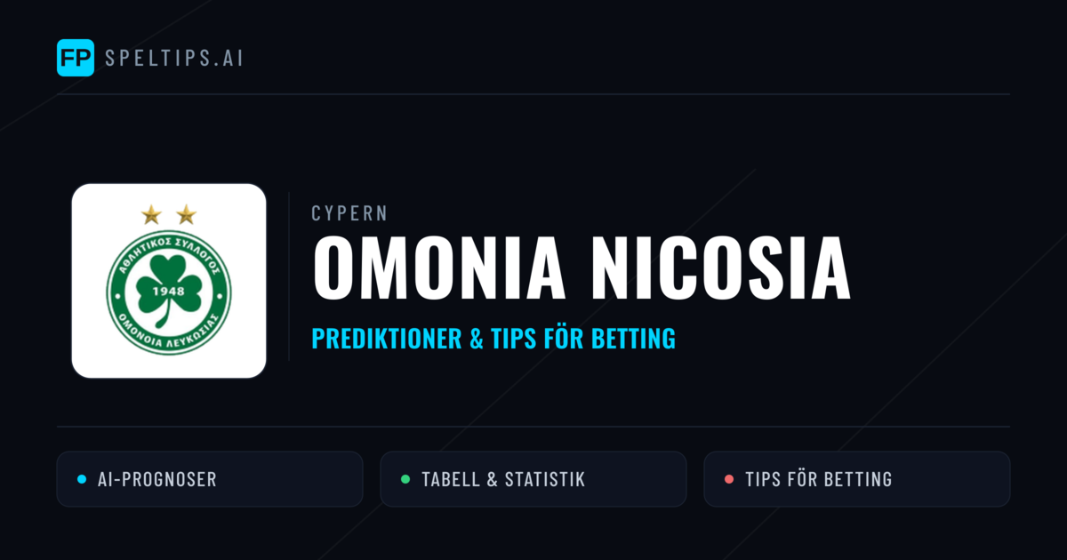 Omonia Nicosia Prognoser & Statistik