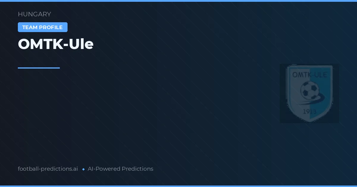 OMTK-Ule Prognoser & Statistik