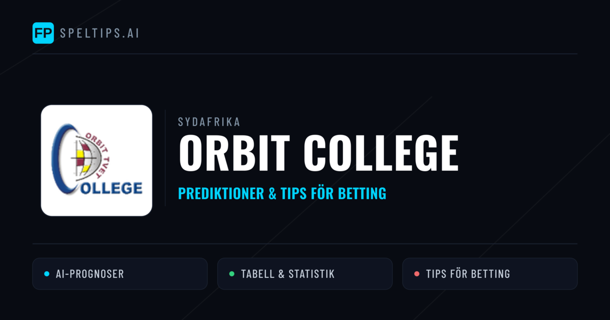 Orbit College Prognoser & Statistik