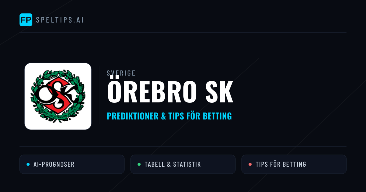 Örebro SK Prognoser & Statistik