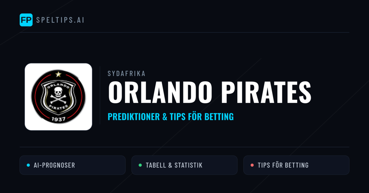 Orlando Pirates Prognoser & Statistik