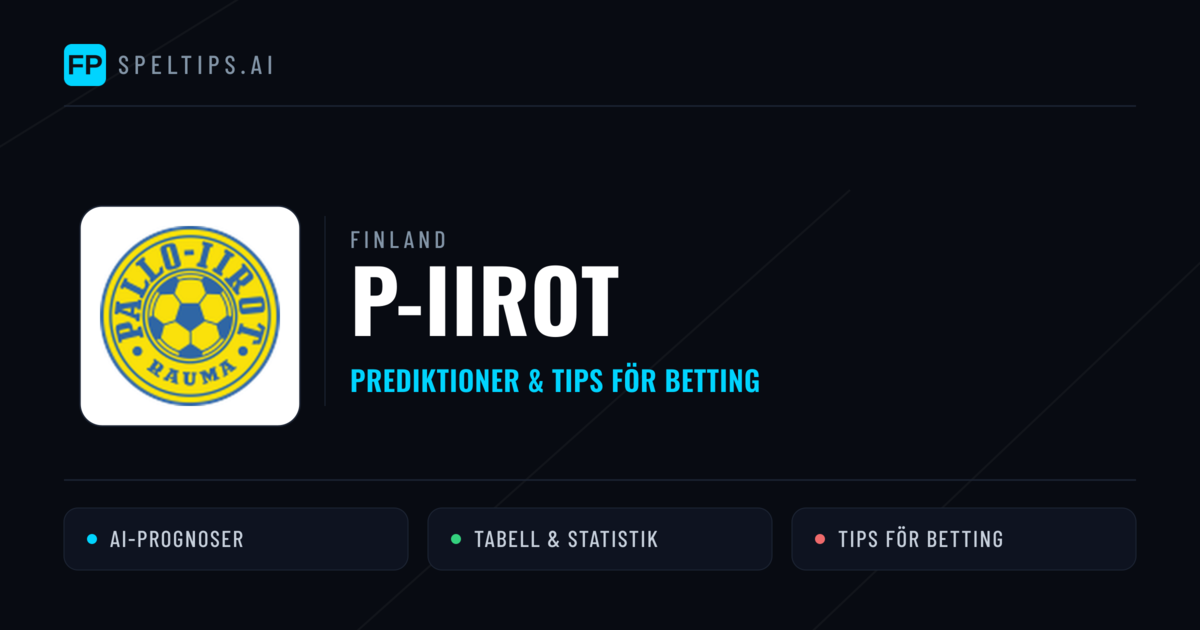 P-Iirot Prognoser & Statistik
