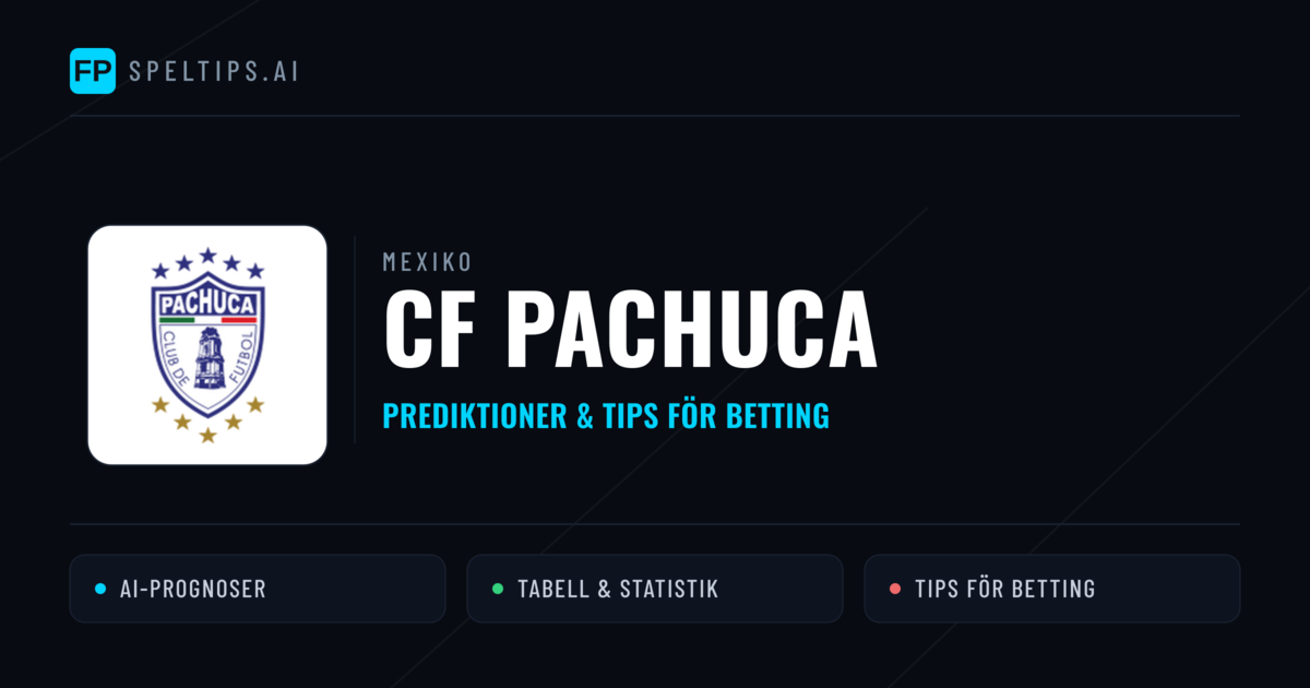 CF Pachuca Prognoser & Statistik