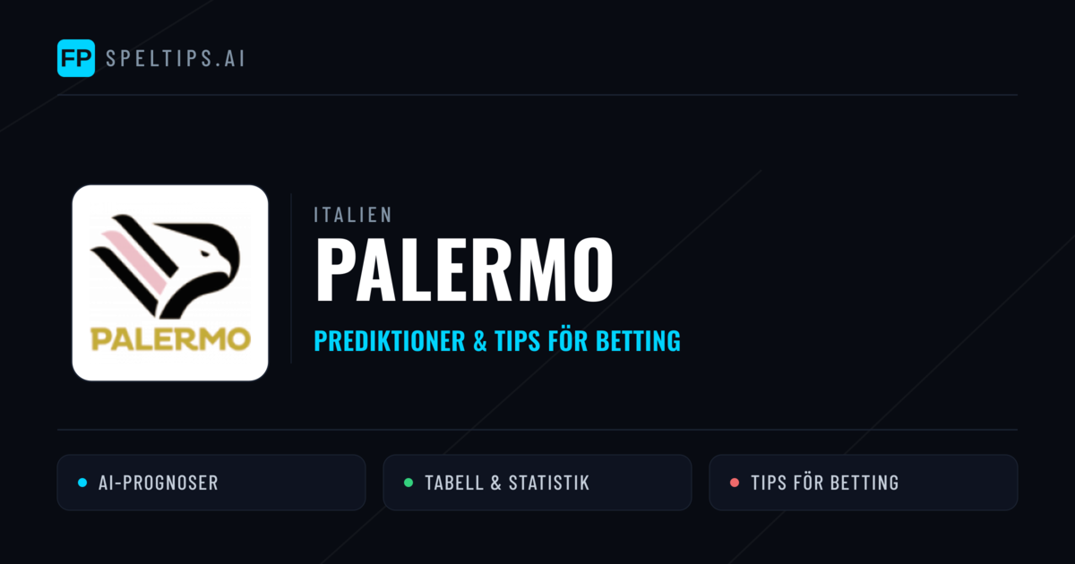 Palermo Prognoser & Statistik