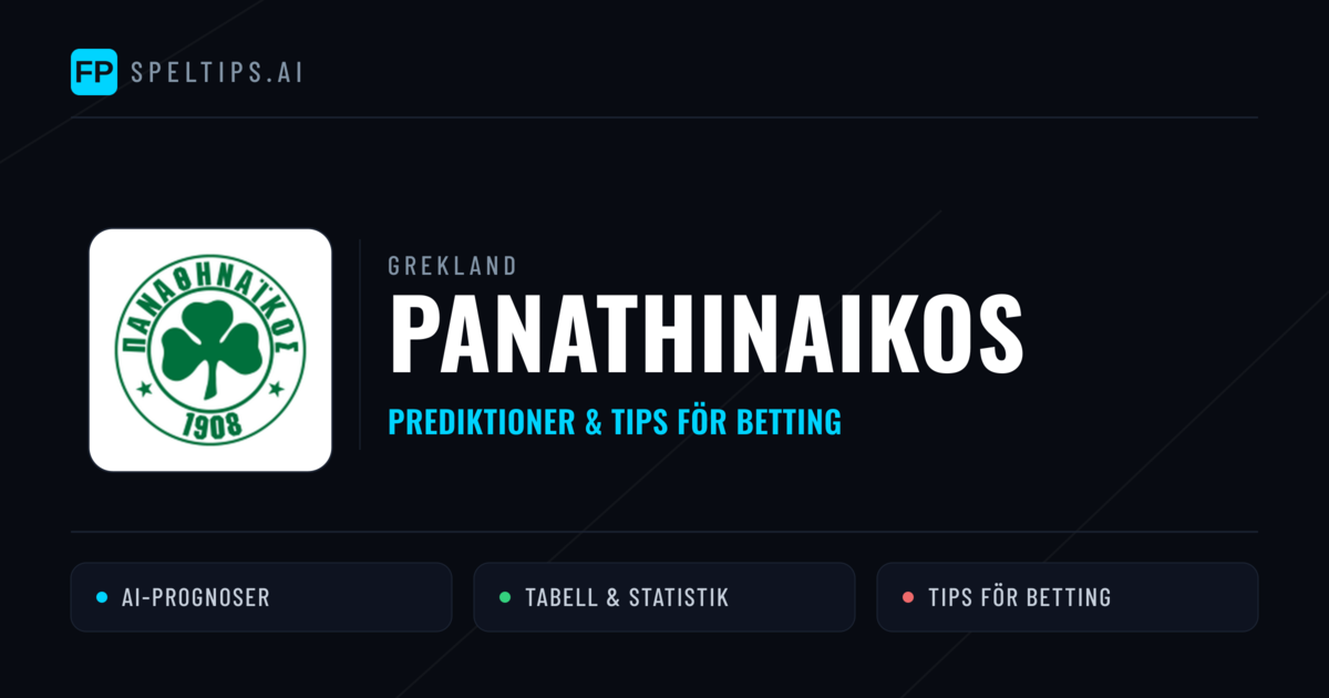 Panathinaikos Prognoser & Statistik