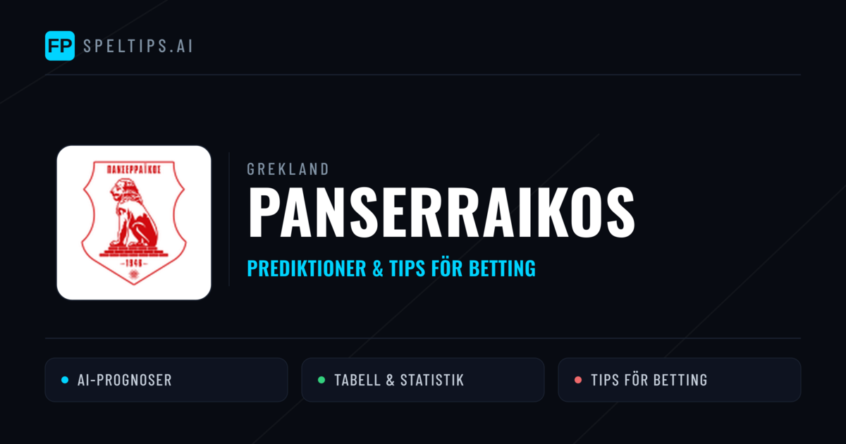 Panserraikos Prognoser & Statistik