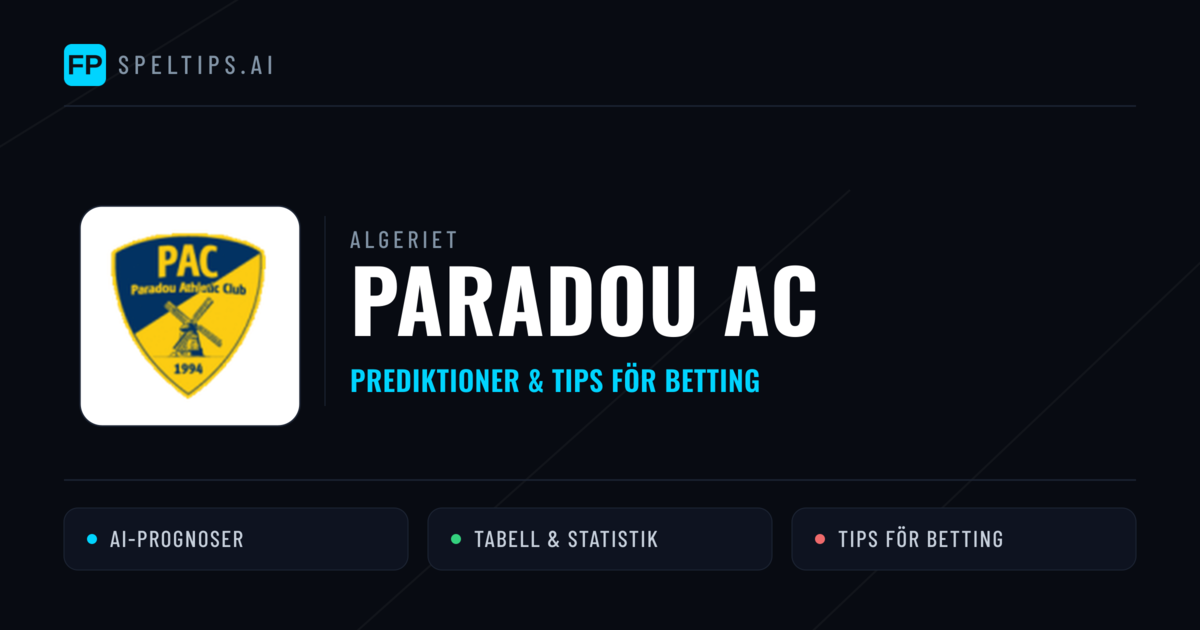 Paradou AC Prognoser & Statistik