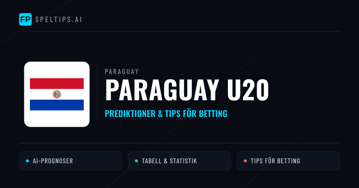 Paraguay U20 Prognoser & Statistik