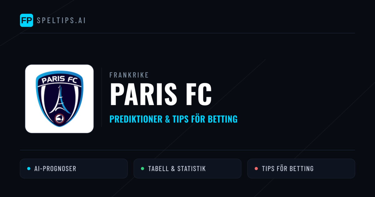 Paris FC Prognoser & Statistik