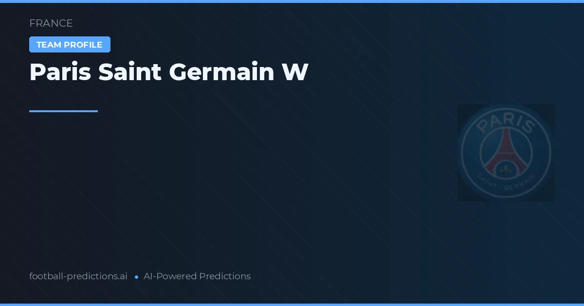 Paris Saint Germain W Prognoser & Statistik