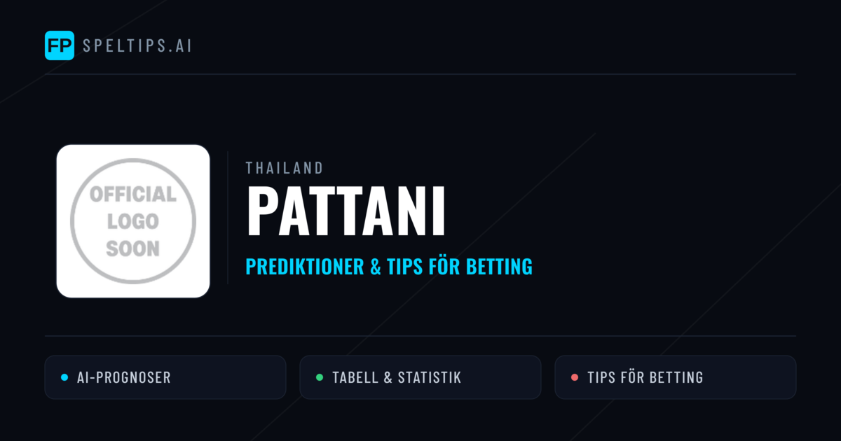 Pattani Prognoser & Statistik