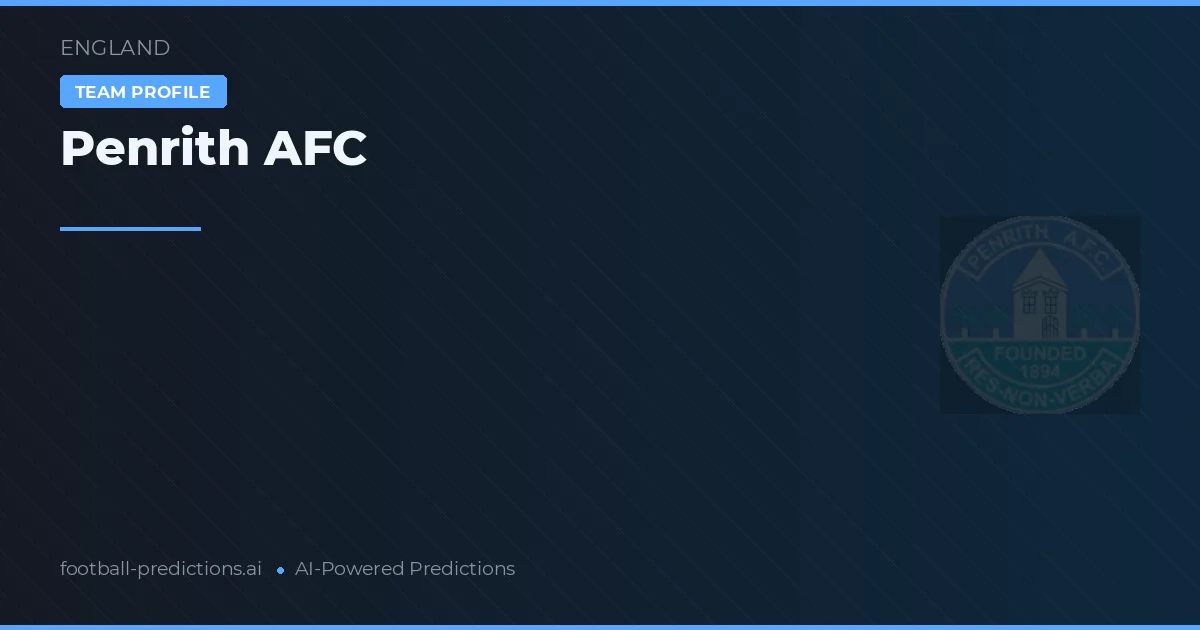 Penrith AFC Prognoser & Statistik