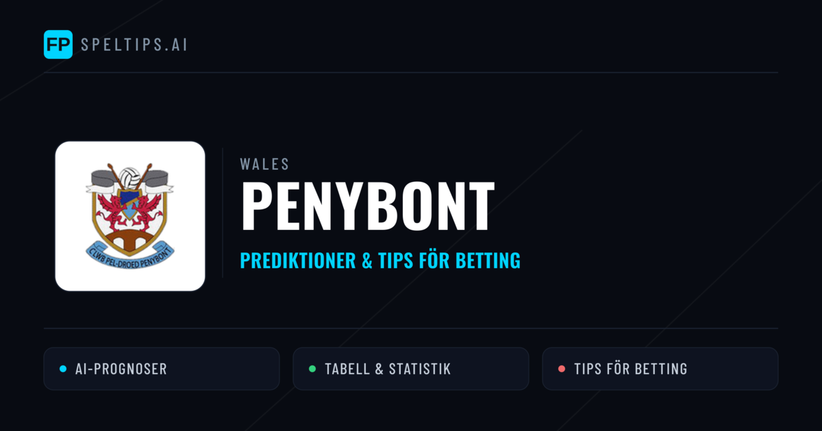 Penybont Prognoser & Statistik