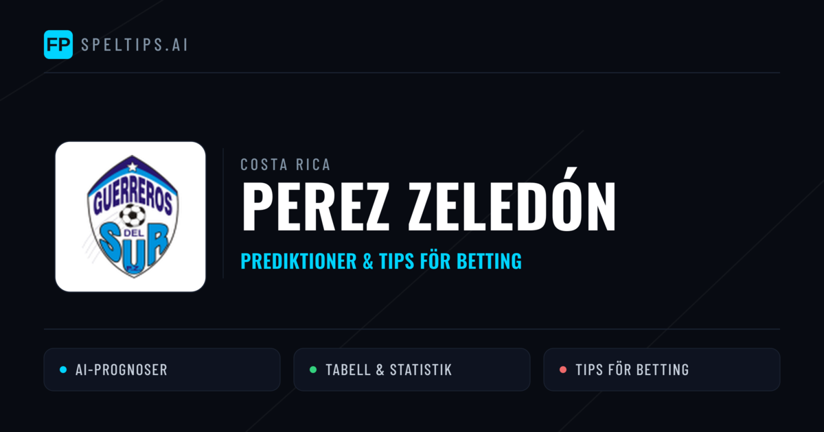 Perez Zeledón Prognoser & Statistik