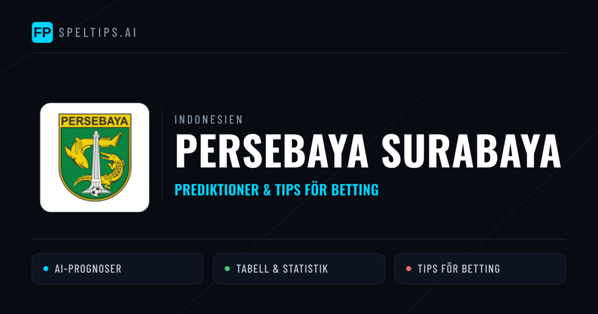 Persebaya Surabaya Prognoser & Statistik