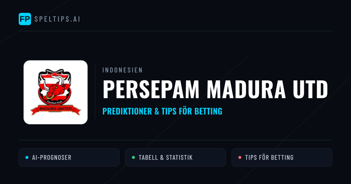 Persepam Madura Utd Prognoser & Statistik