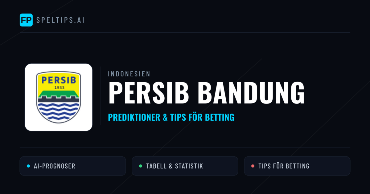 Persib Bandung Prognoser & Statistik