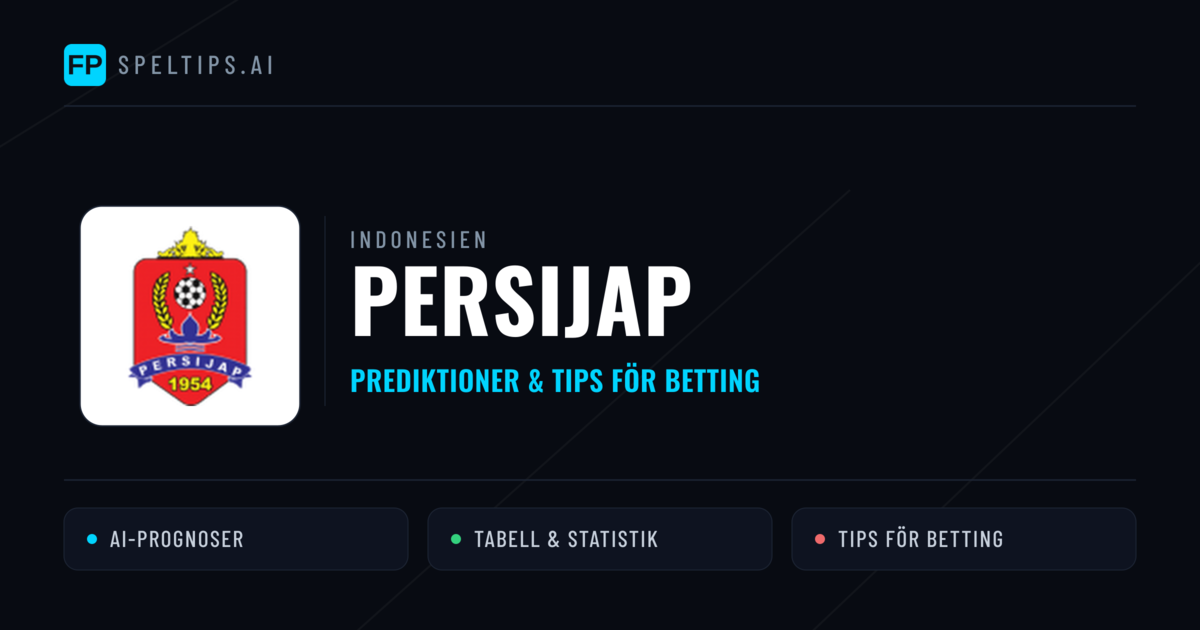 Persijap Prognoser & Statistik
