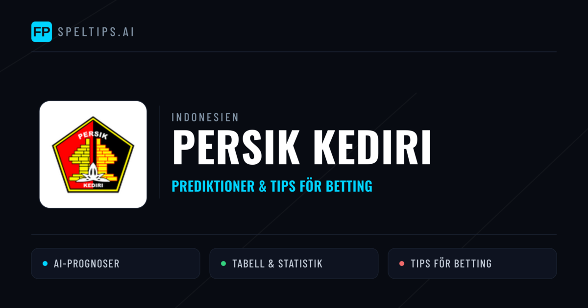 Persik Kediri Prognoser & Statistik