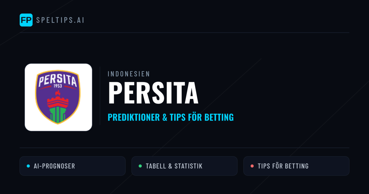 Persita Prognoser & Statistik