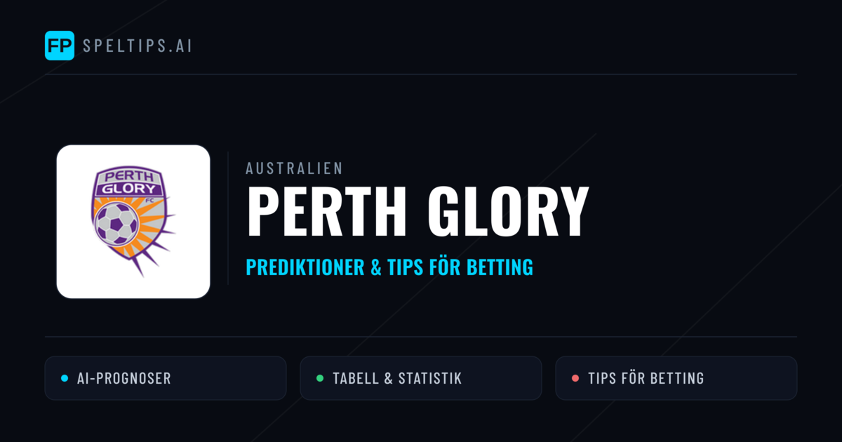 Perth Glory Prognoser & Statistik