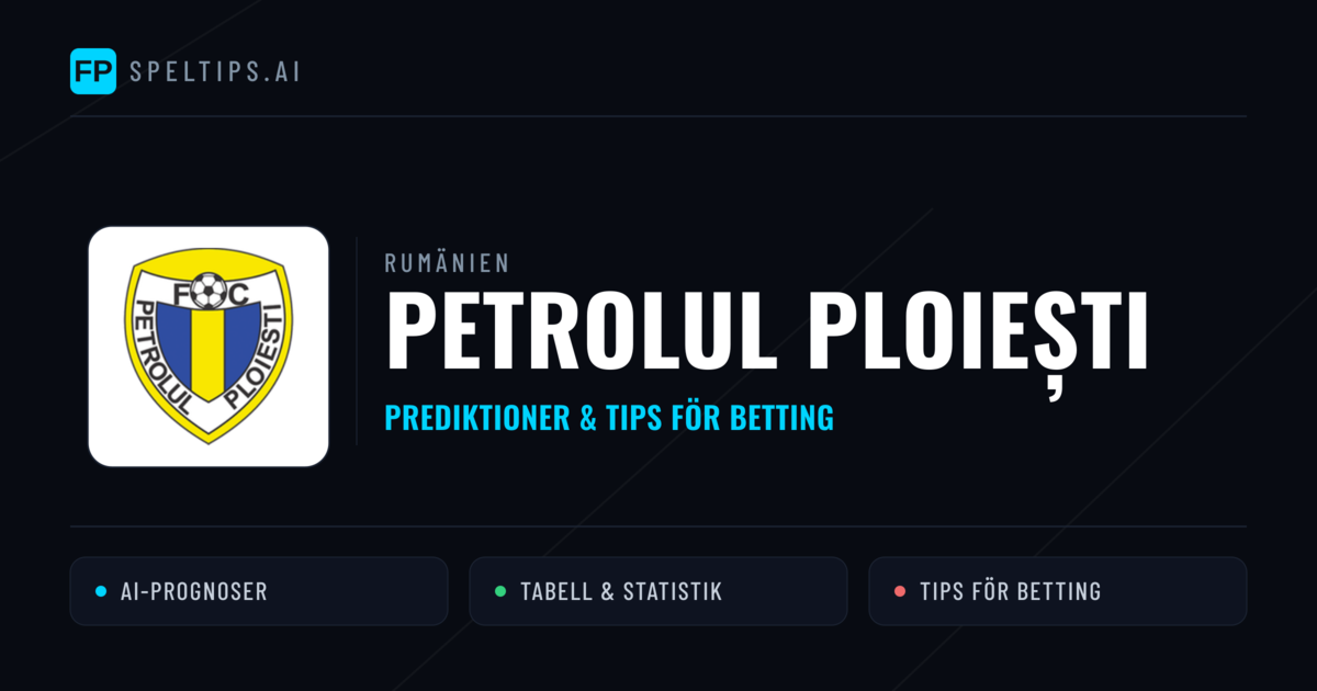 Petrolul Ploiești Prognoser & Statistik