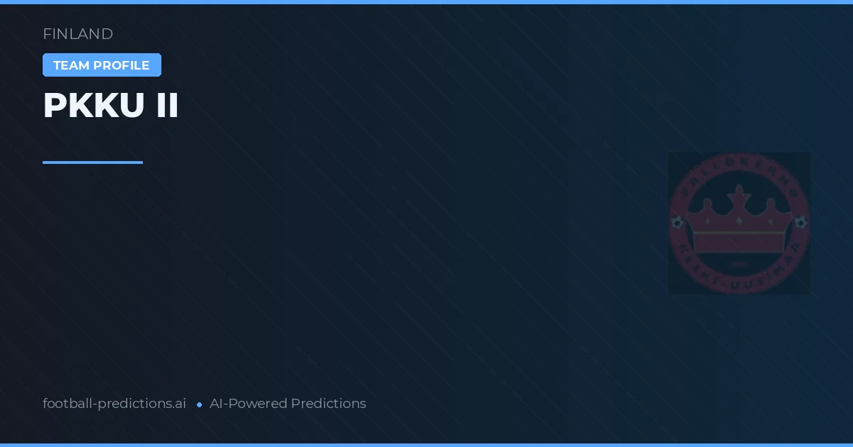 PKKU II Prognoser & Statistik