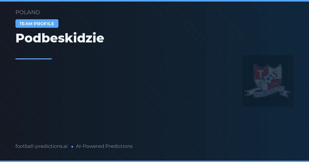 Podbeskidzie Prognoser & Statistik