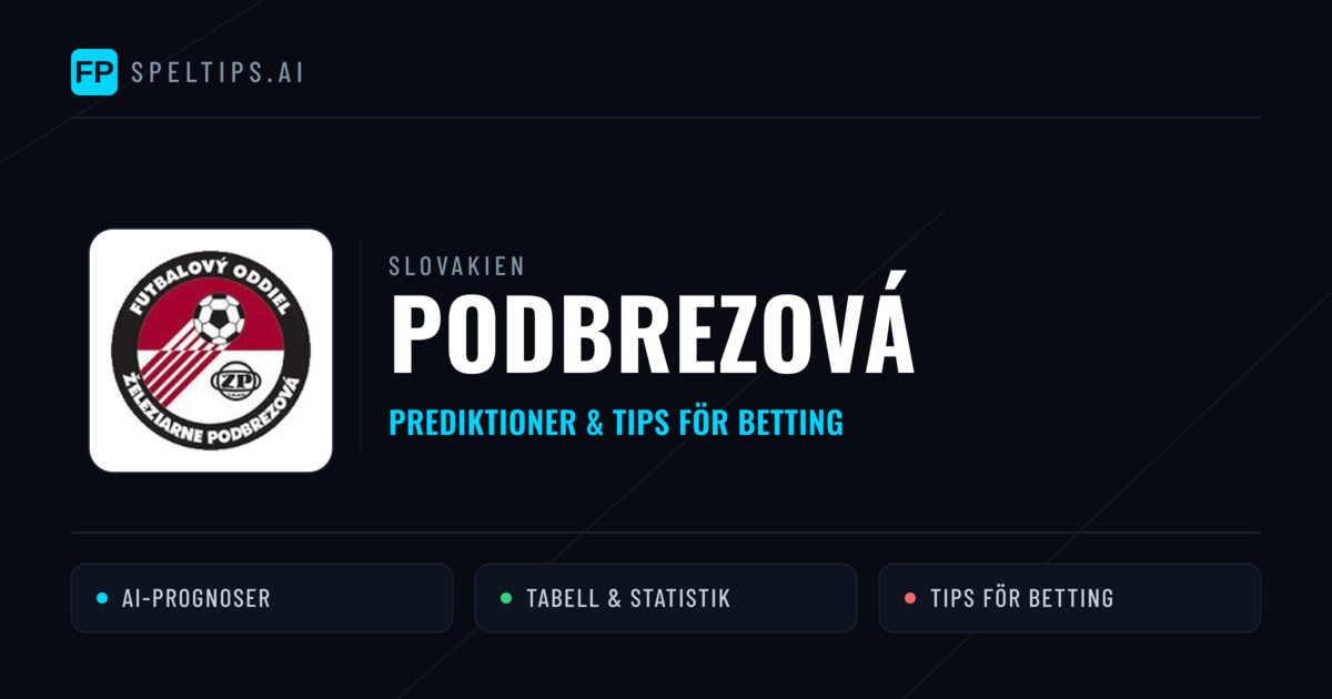 Podbrezová Prognoser & Statistik