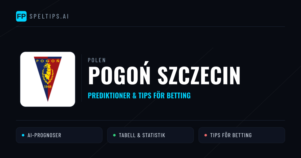 Pogoń Szczecin Prognoser & Statistik