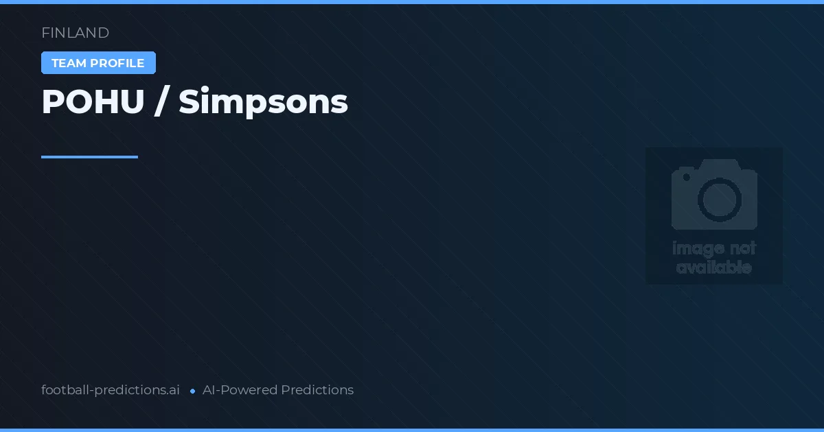 POHU / Simpsons Prognoser & Statistik