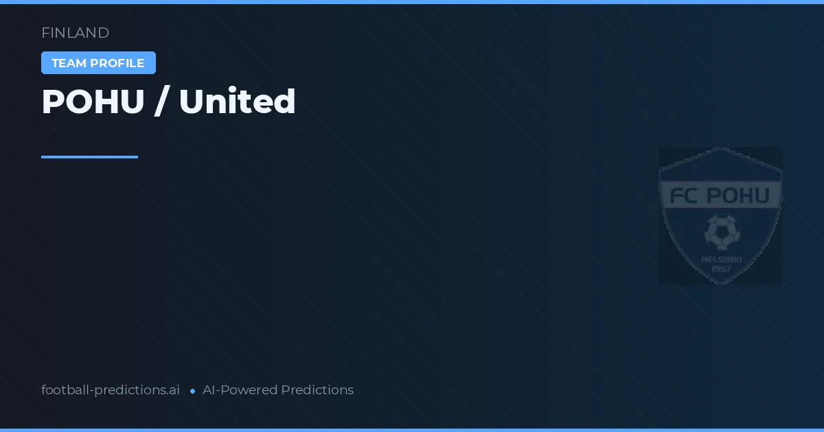 POHU / United Prognoser & Statistik