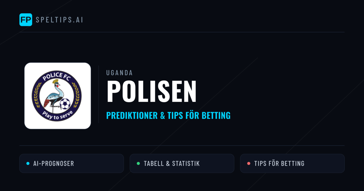 Polisen Prognoser & Statistik
