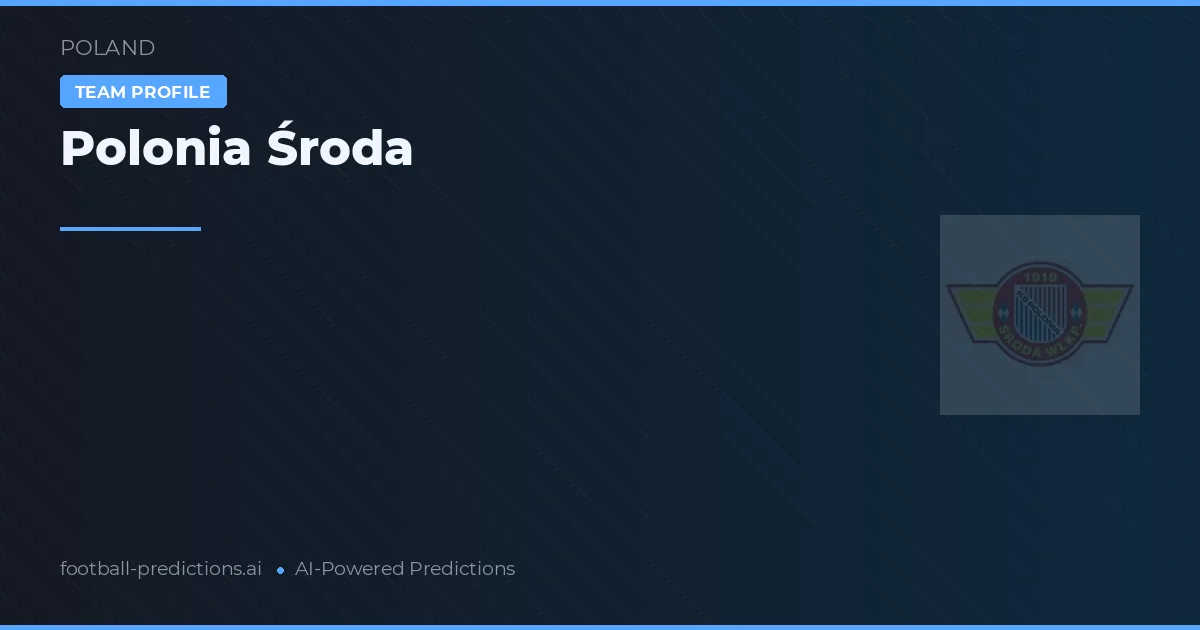 Polonia Środa Prognoser & Statistik