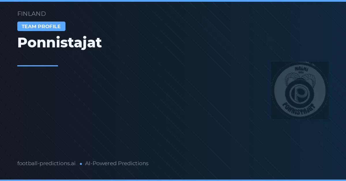 Ponnistajat Prognoser & Statistik