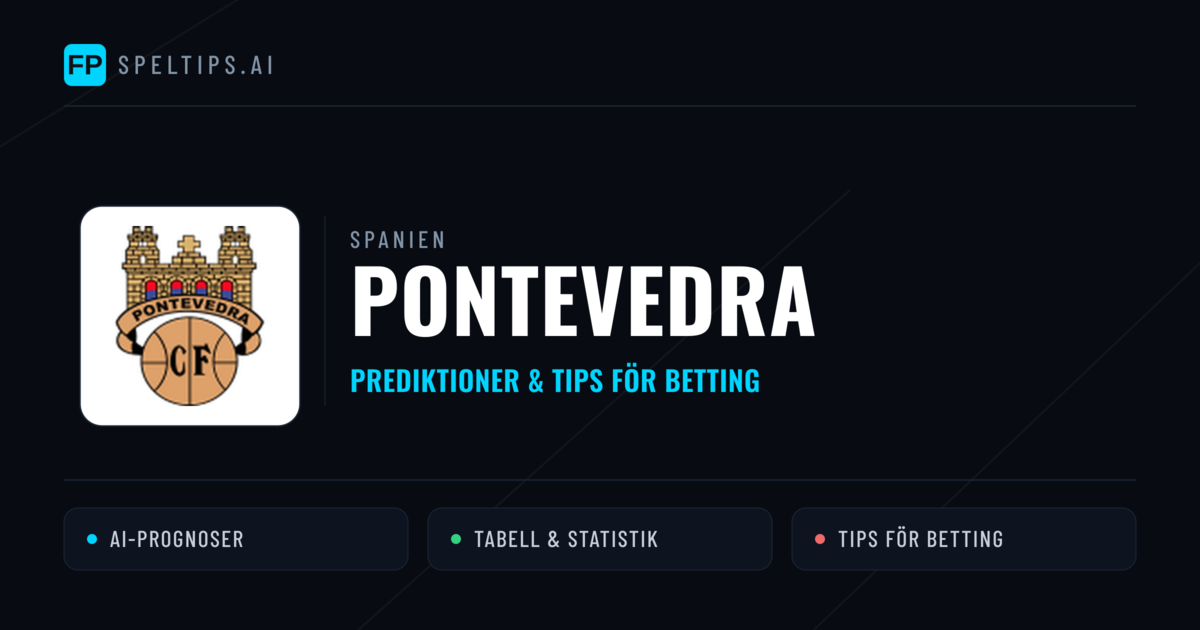 Pontevedra Prognoser & Statistik
