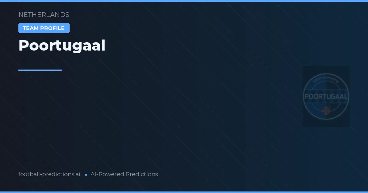 Poortugaal Prognoser & Statistik