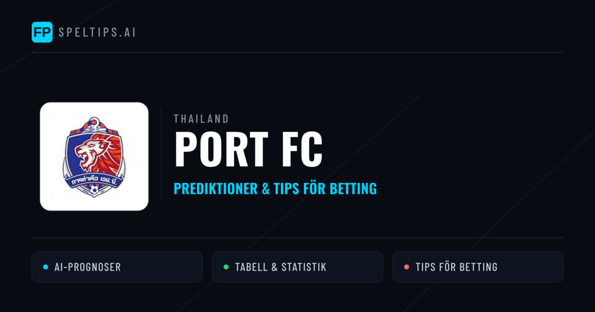 Port FC Prognoser & Statistik