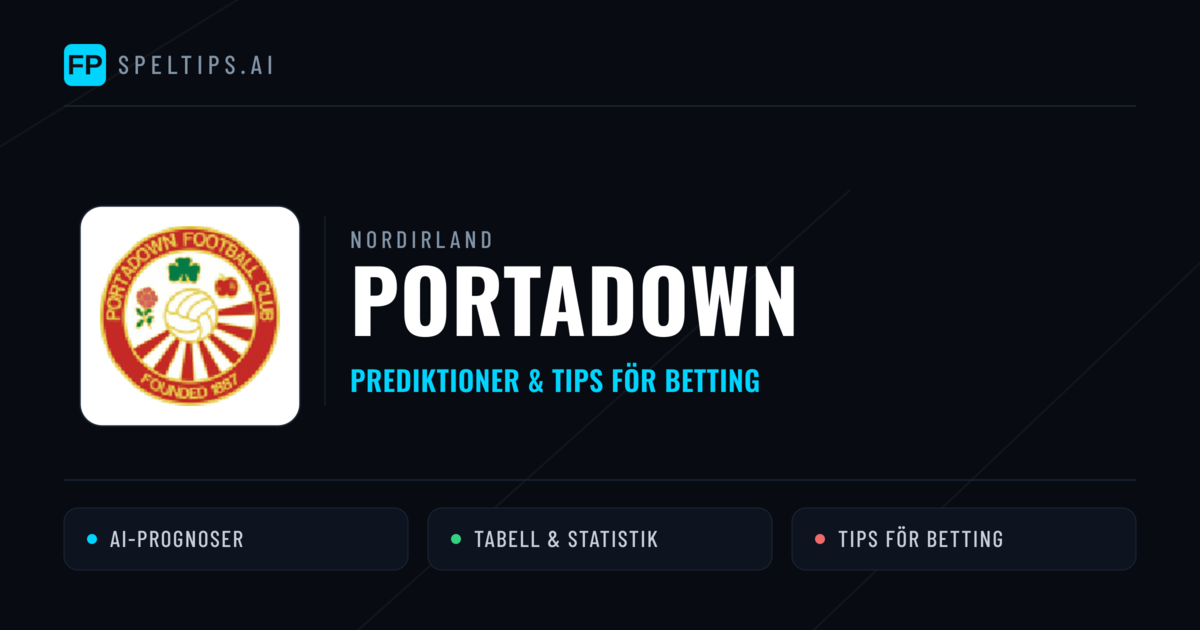 Portadown Prognoser & Statistik