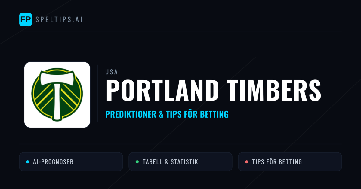 Portland Timbers Prognoser & Statistik